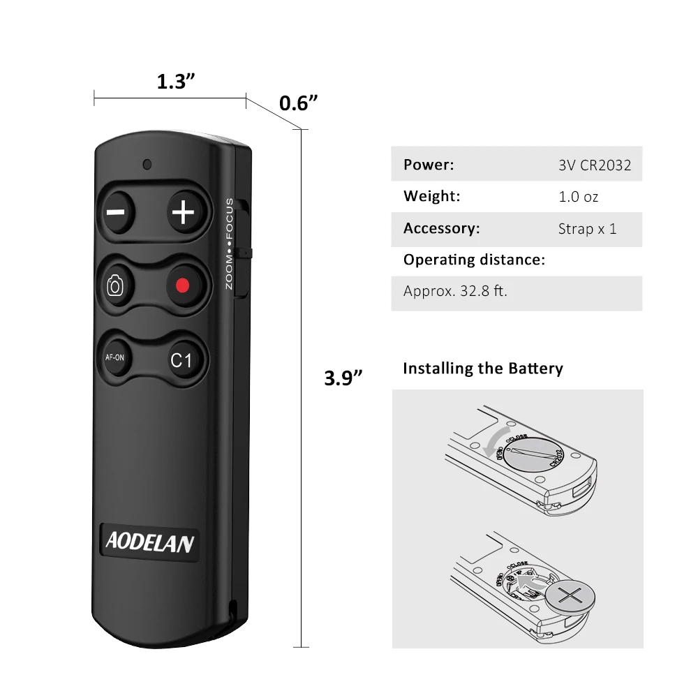 Remota sem Fio do Obturador da Câmera Aodelan para Sony Liberação A6400 A6600 a9 A7c A7s Substituir Rmt-p1bt a7 Iii A7r A6100 - Image 5