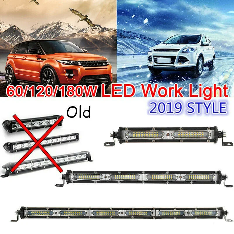 7/13/20 дюймов DC10-30V автомобилей SUV внедорожный светодиодный рабочий светильник ультра-тонкий точечный светильник лампа брус поточного+ точечный луч автомобильные аксессуары