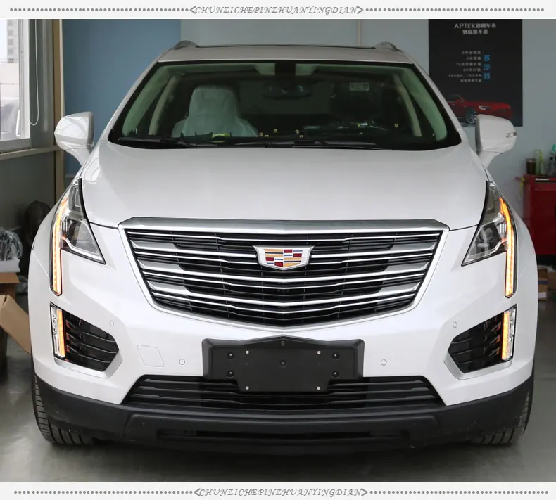 Автомобильный стиль светодиодный головной фонарь для Cadillac XT5 светодиодный фонарь- для XT5 drl H7 hid Bi-Xenon объектив angel eye ближнего света