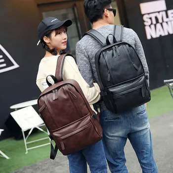 

2020 new backpack ladies backpack student bag girl bag PU material backpack computer backpack