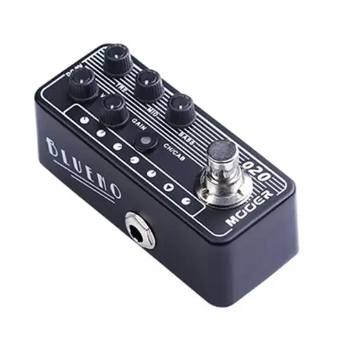 MOOER 020 BLUENO гитарная педаль BLUENO содержит 2 канала высокого качества двухканальный Предварительный усилитель независимый 3 полосный эквалайзер