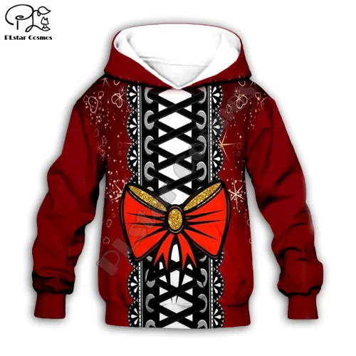 Kids hoodies Рождественские костюмы для маленьких детей, толстовка с капюшоном и 3D-принтом для мальчиков и девочек, пуловер на молнии с Санта-Клаусом - Цвет: Kids hoodies
