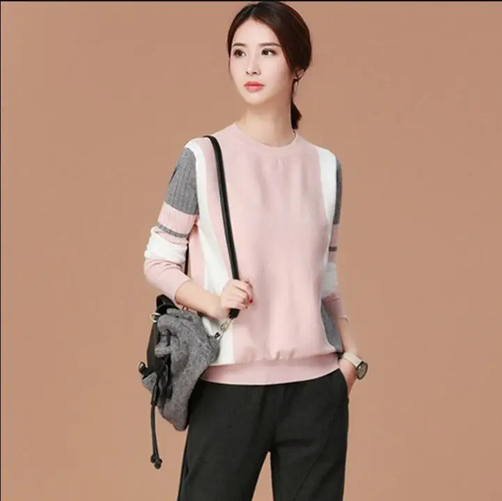 Épais automne hiver femmes pull mode qualité tricoté pull-over doux chaud femme | Женская одежда