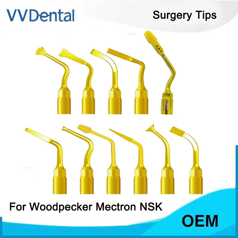 VVDental Piezosurgery Tips For Mectron Woodpecker Dmetec NSK Bone Cutting Sinus Lifting Implant Dental Handpiece Piezo Surgery | Красота и