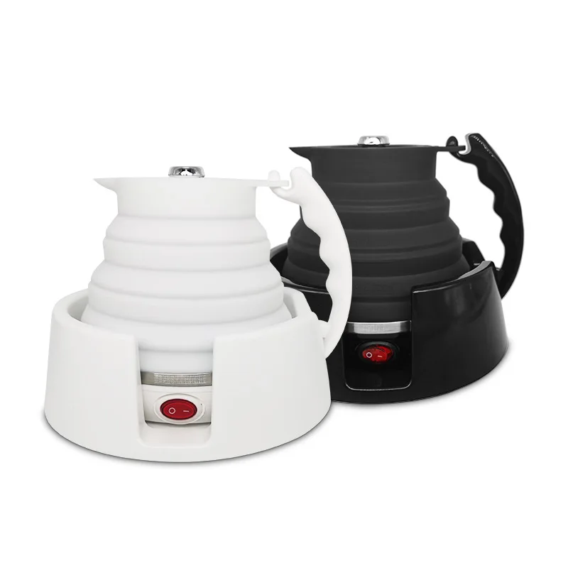 

450ML Car Electric Kettle 12V 24V Silicone Foldable Travel Portable Large Car Kettle Electric Kettle Coffee/Tea/Milk Car Travel