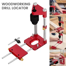 

Woodworking Drill Locator Convenient Labor Saving Alloy Steel Woodworking Drilling Template Guide Tool For Home