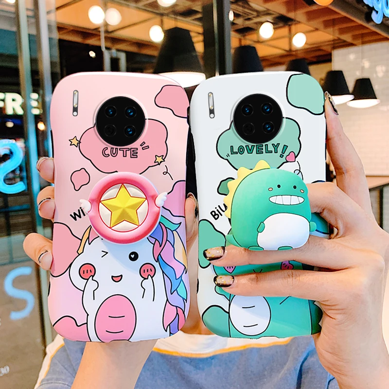 IMIDO милый телефон с единорогом чехол для huawei P20 P30 Pro Mate20 30 Pro чехол Модный милый маленький динозавр задняя крышка
