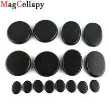 16 pcs Energy Massage Stones Massage lava Natural Energy Massage Set Hot Spa Rock Basalt Body Beauty Guasha Health Care Stone