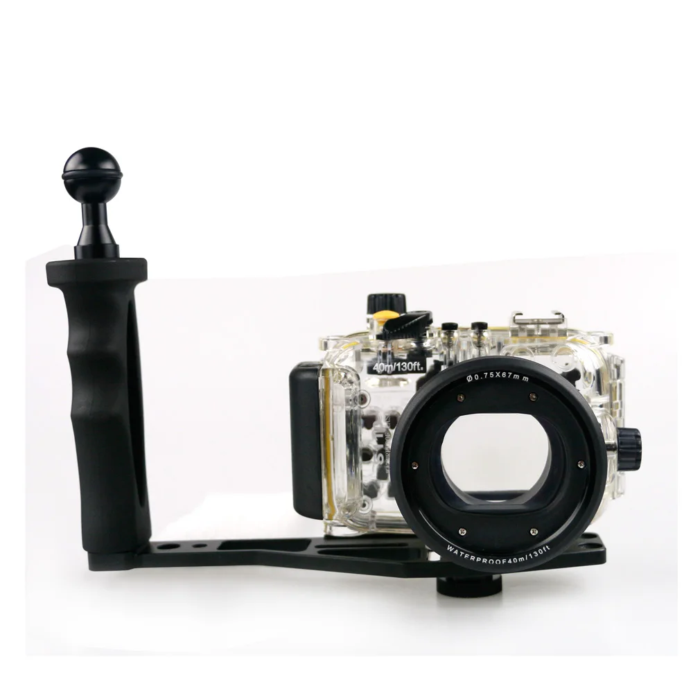 Dragon Touch Vista 5 4K 16MP Action Camera 170?40m 130ft Waterproof Box Underwater Housing Camera Diving Case for Canon PowerShot S95 S100 S110 S120 Bag Cover