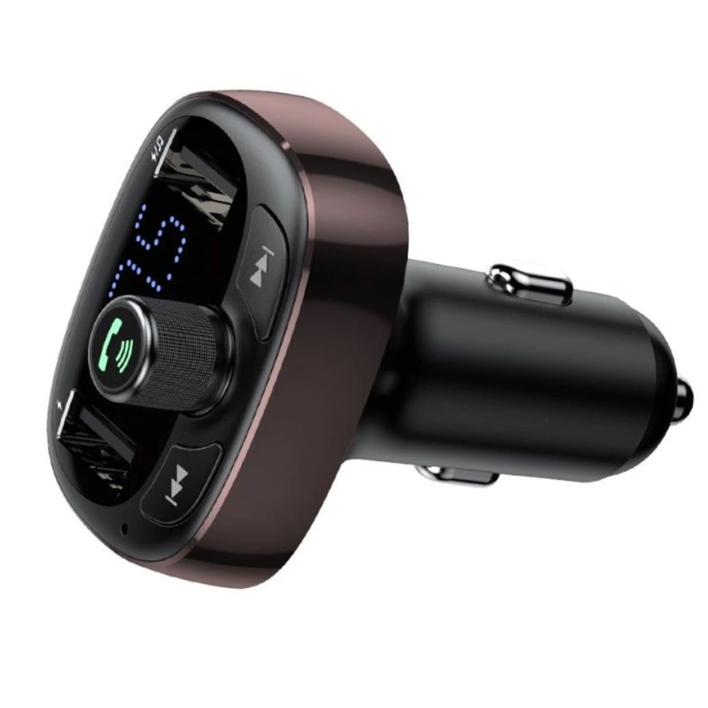 Автомобильное зарядное устройство Bluetooth аудио fm-передатчик MP3-плеер Быстрый двойной USB адаптер громкой связи беспроводной модулятор
