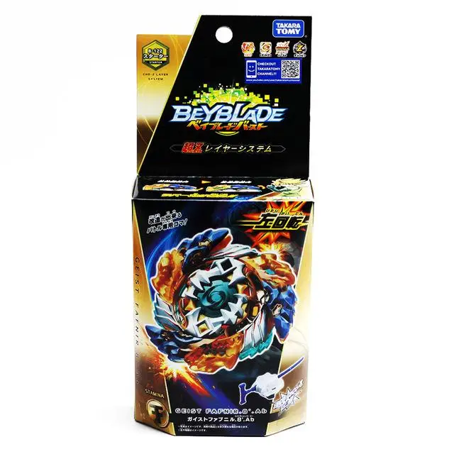 Takara Tomy BEYBLADE Burst Подлинная TOMY B-124 Blast Spiny Gyro P Пламя левое пусковое устройство - Цвет: b122