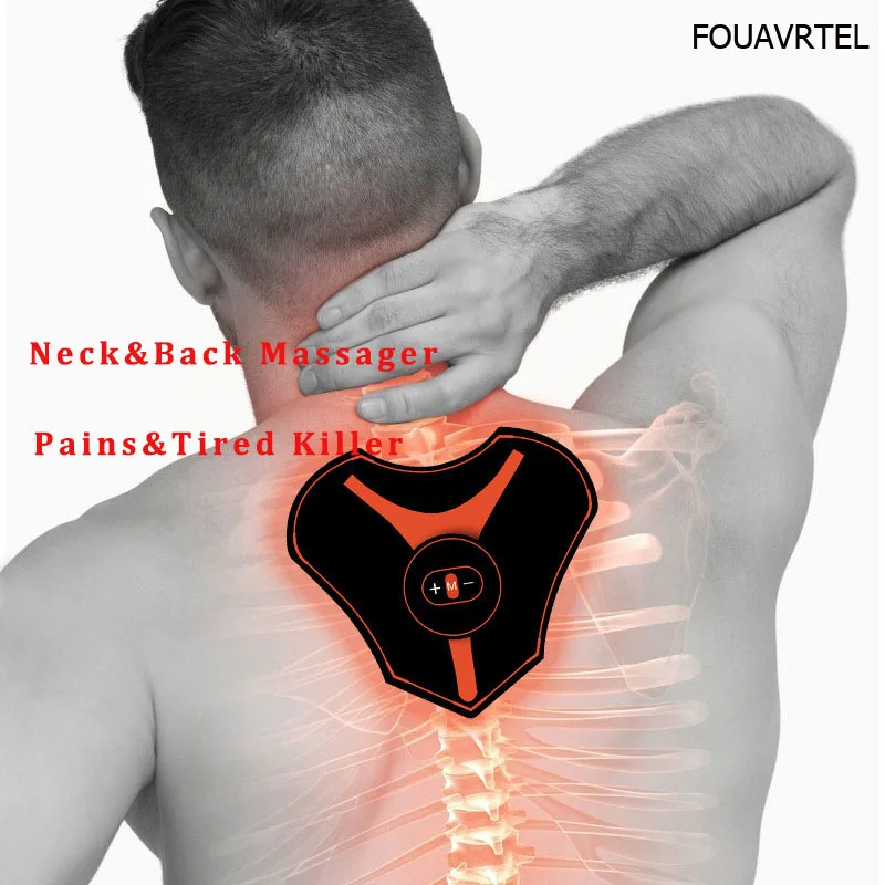 Электронный тренажер для мышц шеи, фитнес-массажный стимулятор, портативный шейный массажер, аппарат для похудения, массажер для спины и шеи
