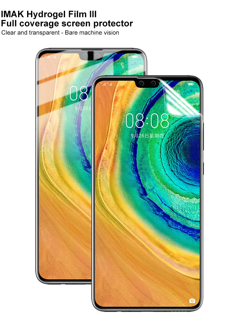 IMAK Hydrogel III 3 пленка для huawei mate 30 Pro защита экрана полное покрытие Задняя Передняя Задняя мягкая прозрачная защитная пленка