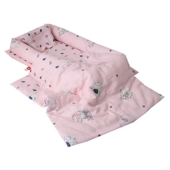 

Portable Cot cotton Infant baby Crib sleep basket Safety Protection travel Crib Cushion Removable bedclothes