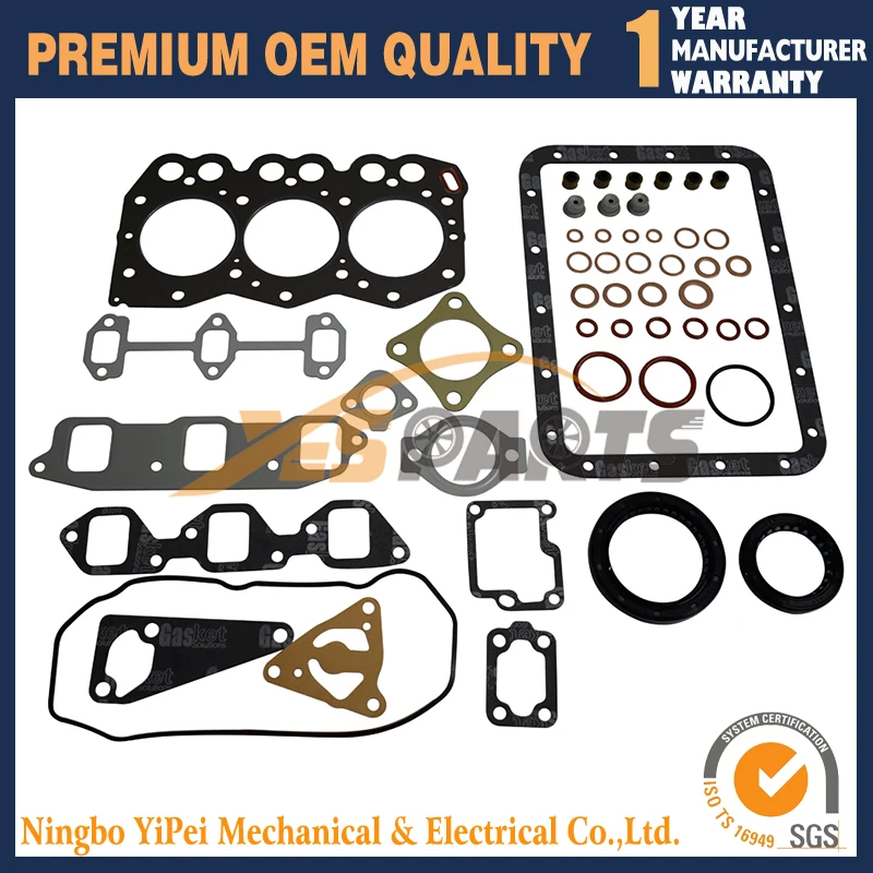 

3TN66E 3TN66 3TN66L 3TNE66 Full Overhaul Gasket Kit For Yanmar Komatsu Engine