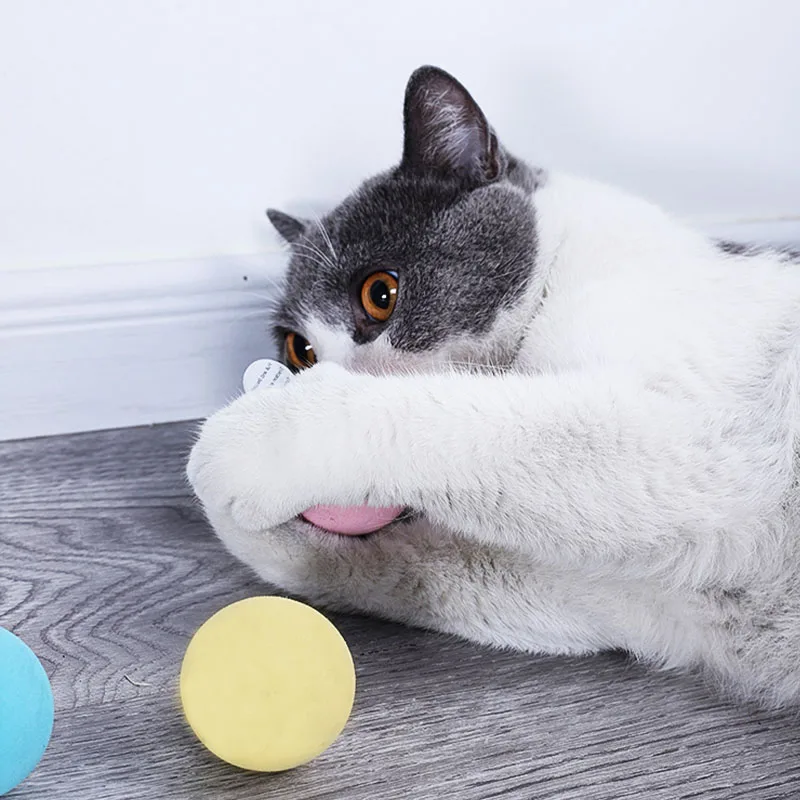 Pet cat vocal toy Smart gravity ball toy Interactive squeaky frog bird cricket sound relieves boredom self-healing ball pet toy