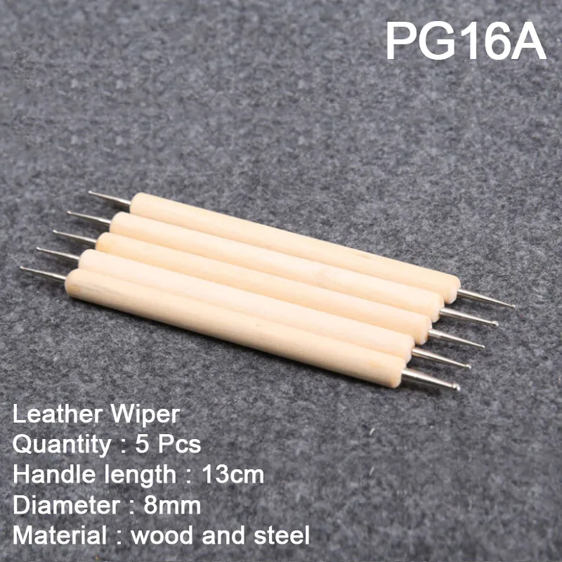 Leather Wiper Набор кожаных инструментов для рукоделия, инструменты для резки кожи, нож для резки/молоток/кожаный поворотный нож/ящик для хранения инструментов - Цвет: Leather Wiper