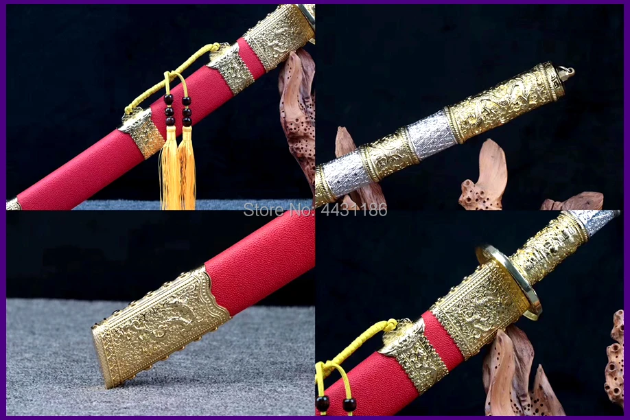Для китайского кунг-фу меч Broadsword WuShu Da Dao сильный высокий клинок из марганцевой стали острый нож боевой меч династии Цин
