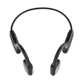 

Chargable Waterproof Wireless Bluetooth Headphone True Bone Conduction Earphone with Microphone Sports Not-In Ear Headset