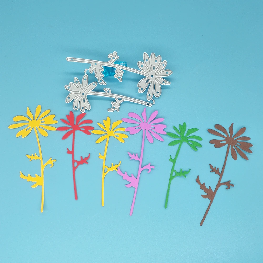 

Brand new daisy flower plant DIY metal cutting mold scrapbooking decoration engraving and card making crafts stamps