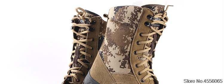 Мужские горные походные ботинки Военная обувь тактическая безопасность военные ботинки зимние мужские плюшевые теплые Нескользящие мотоциклетные ботинки AA11999
