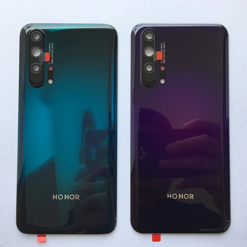 ZUCZUG стеклянный задний корпус для huawei Honor 20 Pro, чехол для батареи с объективом для камеры+ клей