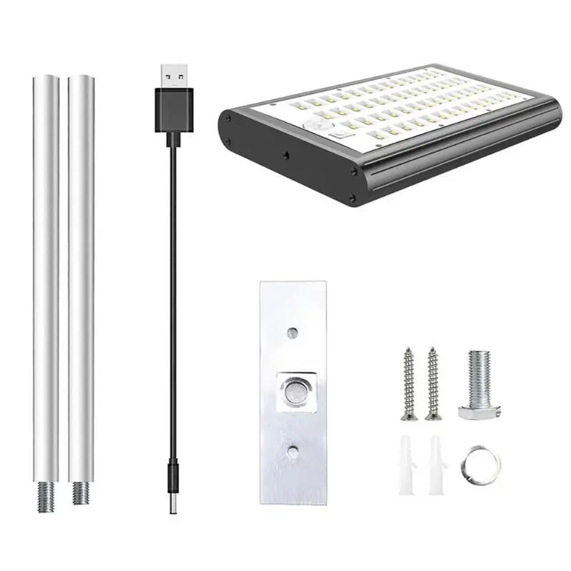 56LED Солнечная лампа Rotable Pole индукция тела открытый сад уличный светильник IP65 Водонепроницаемый солнечной энергии usb зарядка настенный светильник