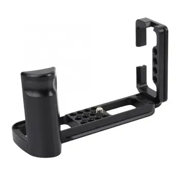 

L-Shaped Metal Quick Release Plate Bracket Hand Grip for Fuji X-T3 Mirrorless Camera Aluminum Alloy Bracket