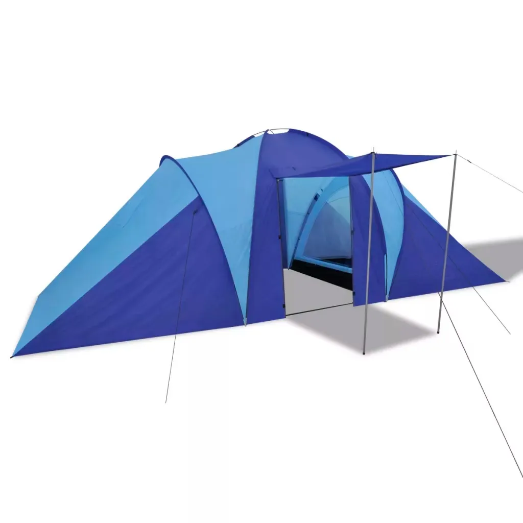 

VidaXL Waterproof Camping Tent 6 Persons Navy Blue / Light Blue 90512 Easy Assemble Polyester Tents For Camping Holiday