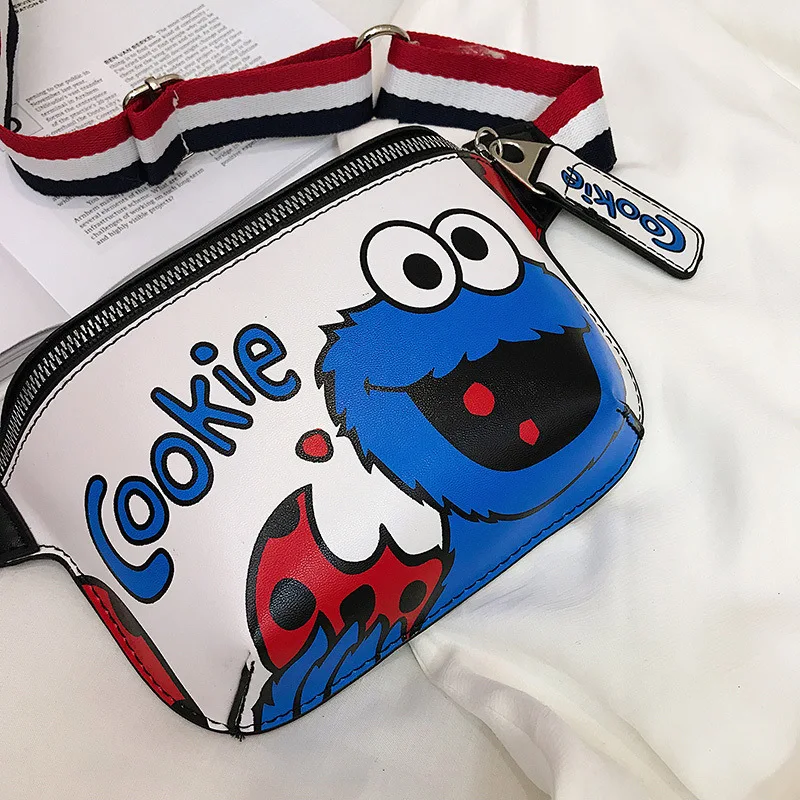

Cute Cartoon Small Bag Women's 2019 New Style Fashion Disco Dancing Bag Fashion And Personality Wide-Strap Cross-body Chest Pack