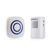 

Door Chime,Wireless Business Door Motion Sensor Detector Smart Visitor doorbell Home Security Driveway Alarm with 1 Plug-in Rece