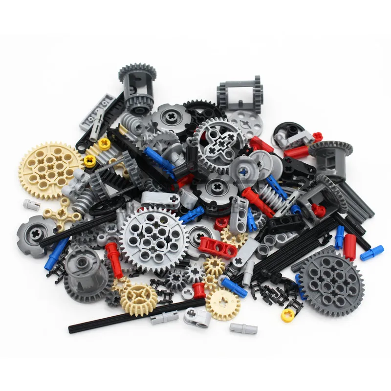 116pcs MOC Bulk Technical Parts Pin Liftarm Bricks Set Axle Connector Gear 40 Tooth Building Blocks Compatible Technology Toys 2