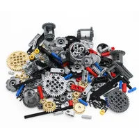 116pcs MOC Bulk Technical Parts Pin Liftarm Bricks Set Axle Connector Gear 40 Tooth Building Blocks Compatible Technology Toys 2