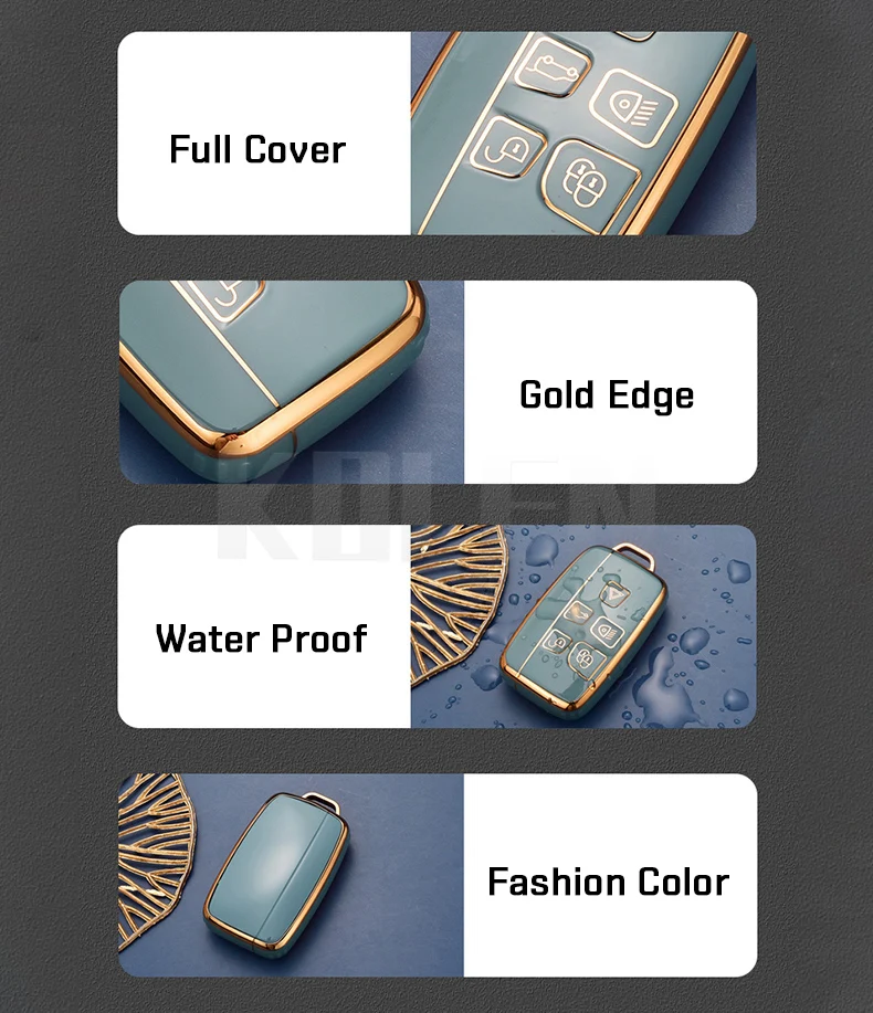 TPU Car Remote Key Case Cover Shell per Land Rover Range Rover Sport Evoque Freelander Velar Discovery 4 Jaguar XE XJ XF Guitar - H2e08a5b0422d4201a94e1b92a000f0a12