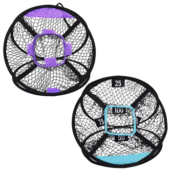 

2020 New Golf Practice Net Golf Indoor Outdoor Chipping Pitching Cages Portable Golf Practice Training Aids Mats Blue & Purple