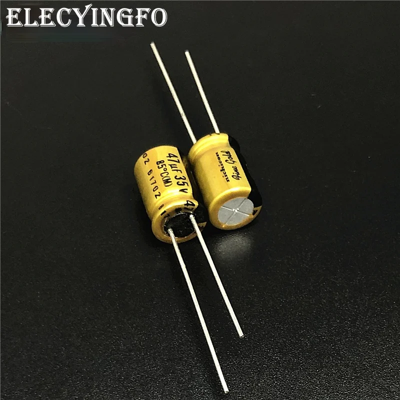 5 шт./50 шт. 47 мкФ 35V47uf NICHICON FG (тонкое золото) 8x11 мм 35V47uF MUSE высококачественный аудио
