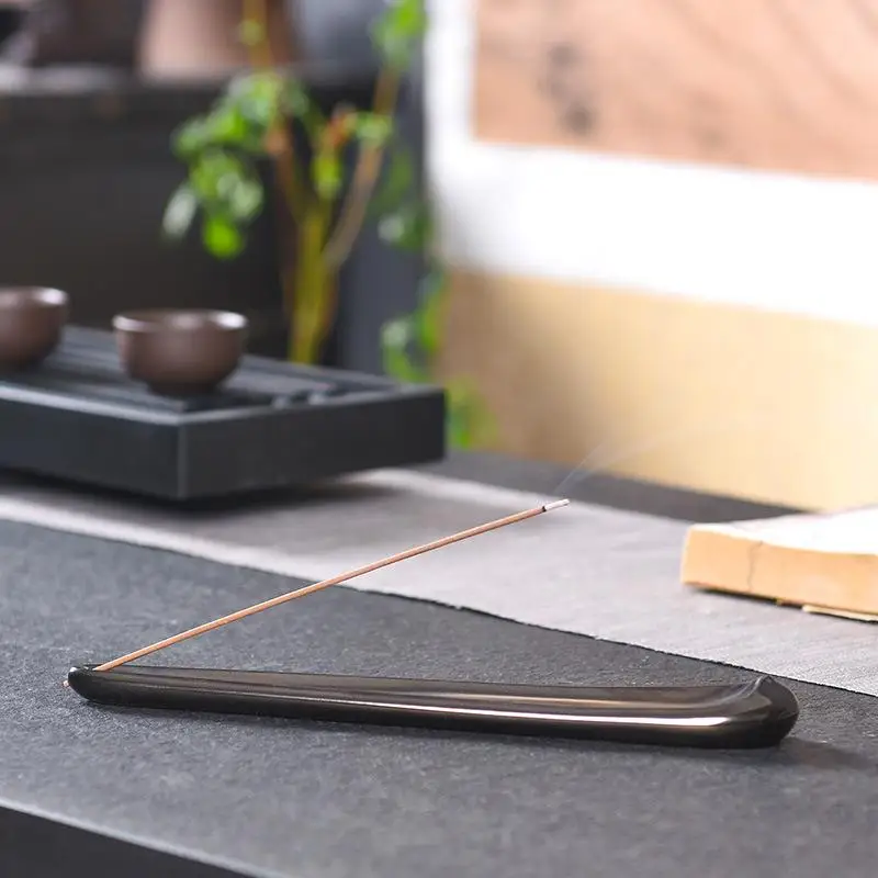 

Creative Incense Stick Burner Traditional White Ceramic Incense Seat Aromatherapy Furnace Holder Use In Home Office Teahouse