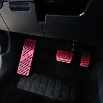 

Aluminum Car Accelerator Gas Brake pedal Clutch Pedal AT For Skoda kodiaq 2016 2017 2018 2019 Non Slip Pedal Plate Pads Covers