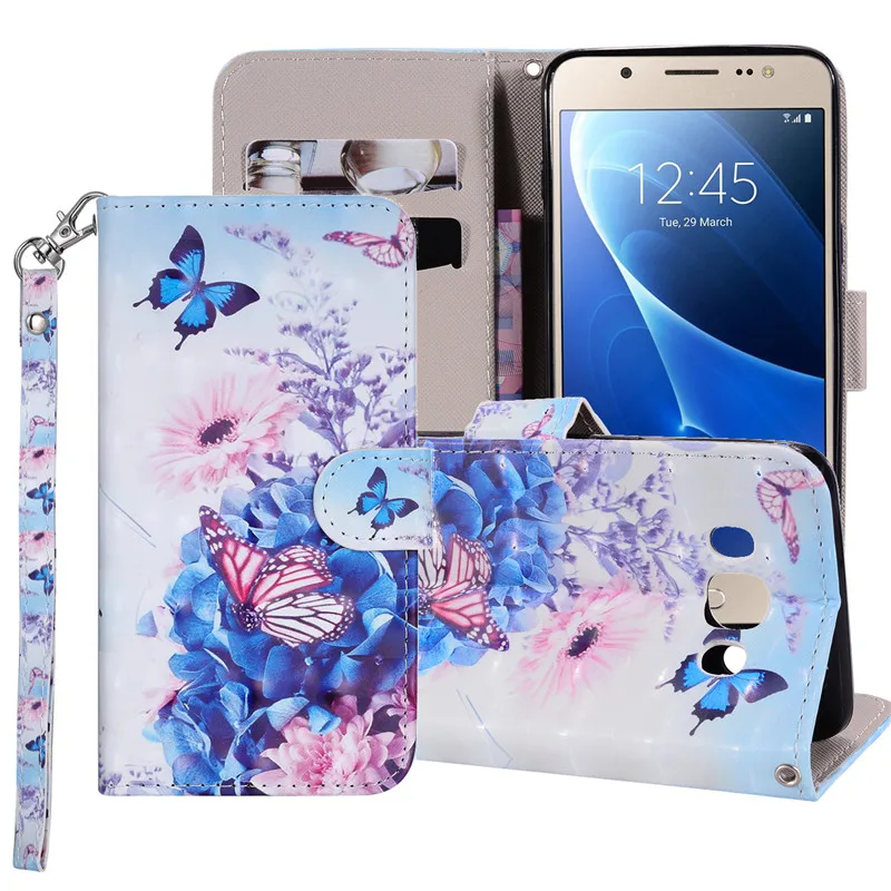 Чехол для samsung Galaxy J5, J510, SM-J510F, J510FN, откидной кожаный бумажник, чехол для Funda, samsung J5, откидной Чехол