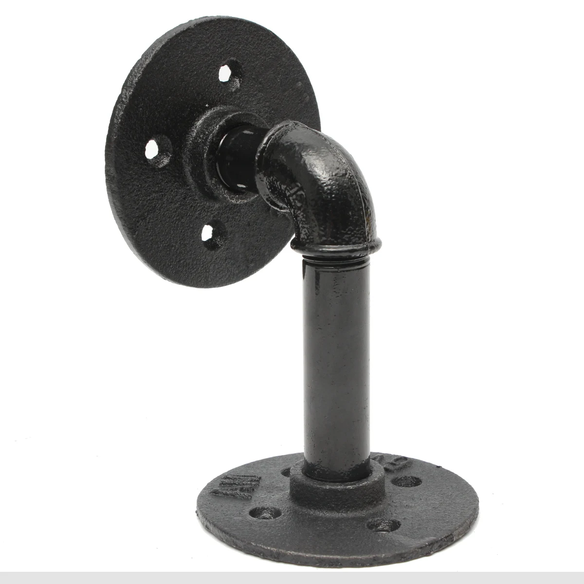 2Pcs/set Vintage Retro Black Iron Industrial Pipe Shelf Bracket Mounting Bracket Holder Storage Holders Racks DIY Home Decor