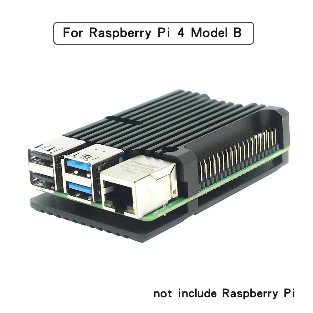 Raspberry Pi CNC Aluminum Alloy Dual-Fan Case with Heat Sinks - 5 Color Armor Shell