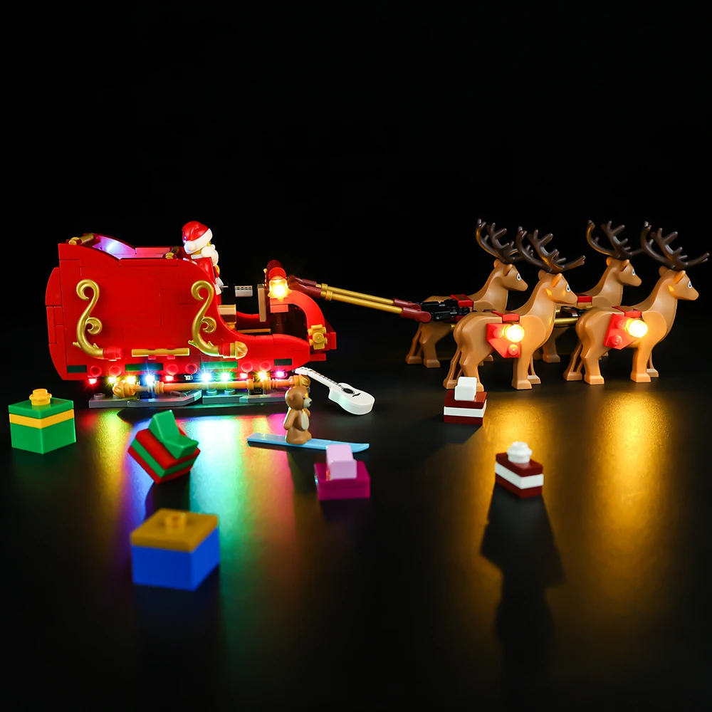 LED Light Kit For 40499 Santa’s Sleigh Christmas Series Children's Gifts DIY Toy Set (Not Including Building Blocks) 5