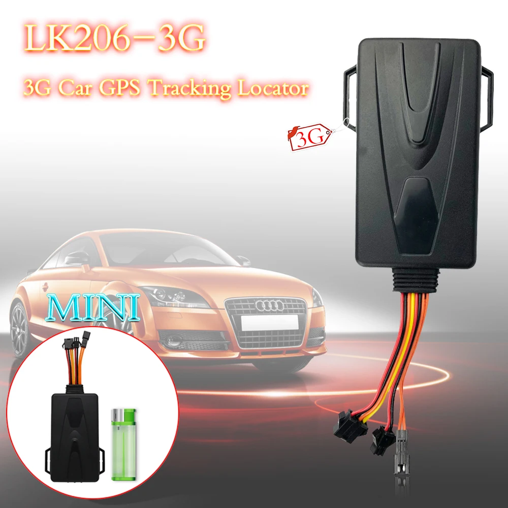 LK206-3g 3g автомобильный gps-трекер, gps-трекер, локатор для отслеживания автомобиля, поддержка отключения топлива, голосовой монитор, сигнализация в реальном времени
