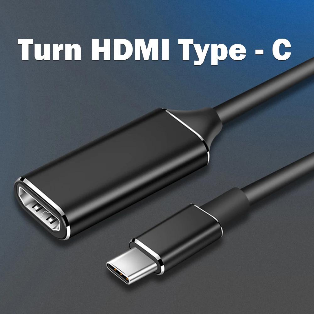 HD 4K type C в HDMI кабель USB 3,1 в преобразование HDMI адаптер конвертер «Папа-мама» для ПК компьютер ТВ дисплей телефон