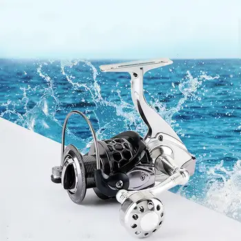 

Fishing Reel with Full Metal Body Hollow Out Rotor for Saltwater Freshwater Fishing &T8