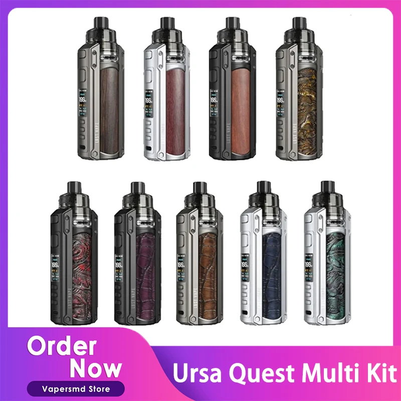 Lost Vape Ursa Quest Multi Kit 100 Вт TC Box Mod & Pro Pod Tank с 0.15ohm UB P1 катушка DTL MTL испаритель