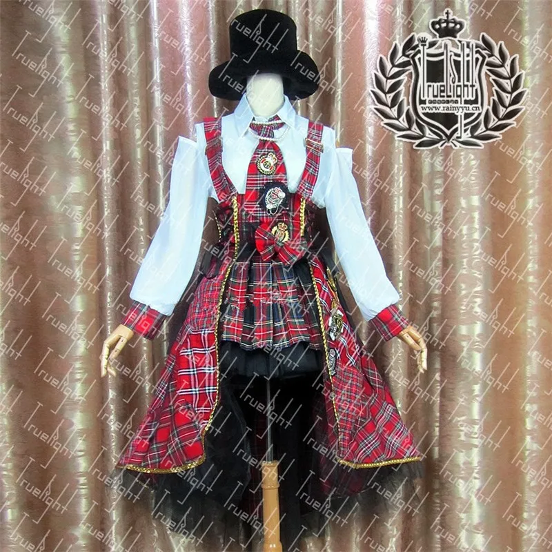 Game Movie Anime Cosplay Party Lolita Jurk Rood Rooster Rok Cosplay Fashion SJ Unifo Prestaties Coustom-Elke Omvang Game Movie Anime Cosplay Party Lolita Jurk Rood Rooster Rok Cosplay Fashion SJ Unifo Prestaties Coustom-Elke Omvang