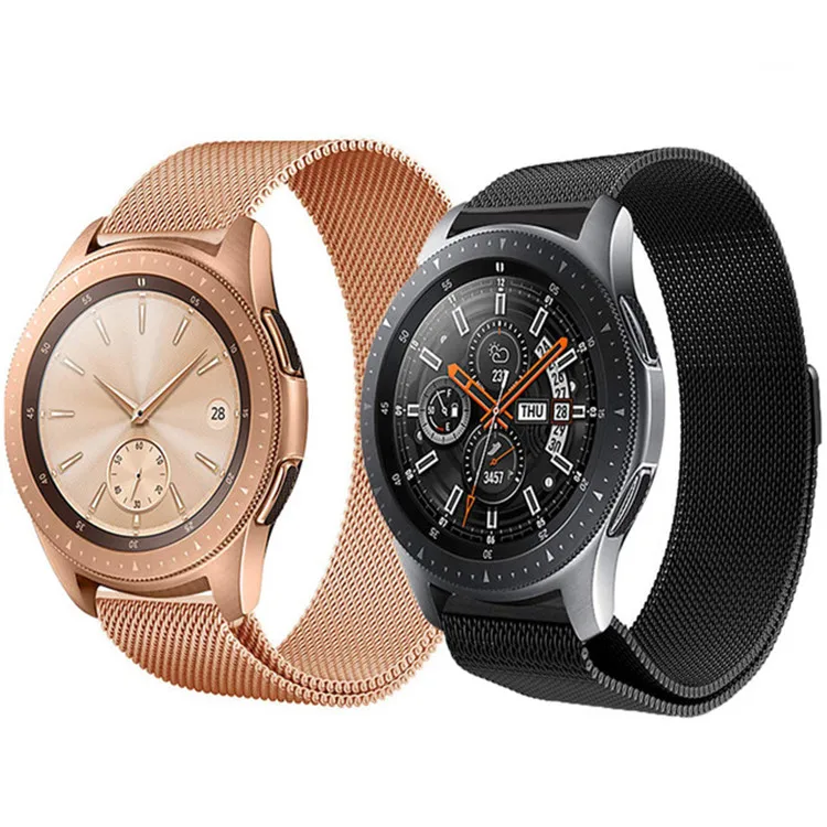 20 мм 22 мм Миланский ремешок для samsung galaxy watch 46 мм 42 мм gear S3 frontier huawei watch gt 2 active 2 Amazfit bip band