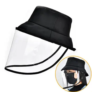 

Protective Face Shield Anti-Spitting Bucket Hat Protective Cap Fisherman Hat