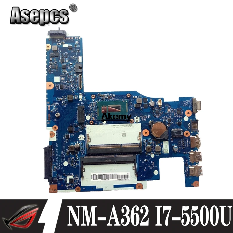 Akemy NM-A362 Laptop Moederbord Voor Lenovo G50-80 Originele Moederbord I7-5500U Akemy NM-A362 Laptop Moederbord Voor Lenovo G50-80 Originele Moederbord I7-5500U